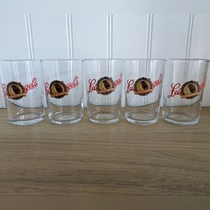 5 Vintage Leinenkugel's Chippewa Falls, WI Official Beer Taste Tester Glasses